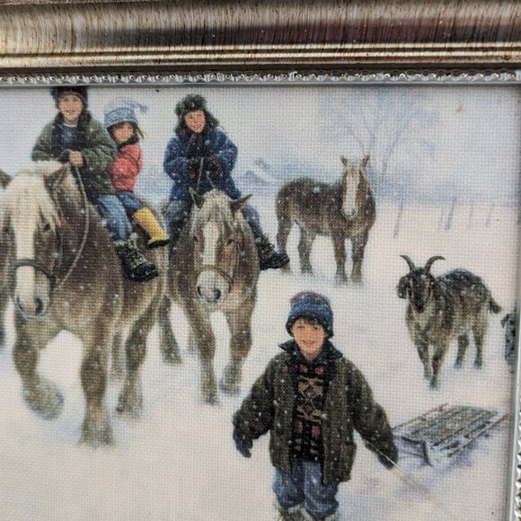 Bundle of 2 12'' X 10'' vintage winter themed print of Robert Duncan from 1996 - Picture 3 of 8
